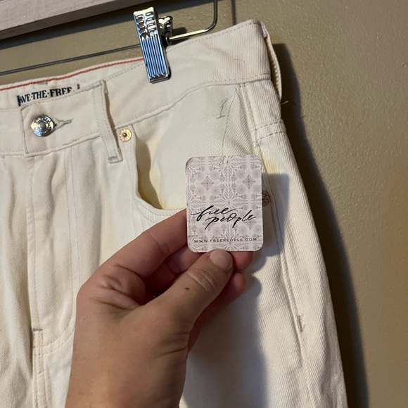 Free People The Pacifica Slim Straight High Waist Jeans NWT - Picture 5 of 9